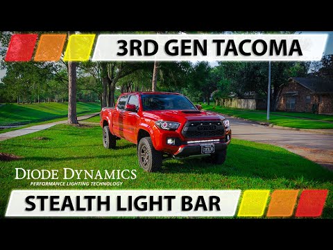 Toyota Tacoma Mods | Diode Dynamics Stealth Light Bar Kit | 30\" Light Bar - Driving Pattern LED