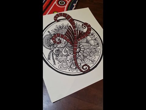 How to Draw A Floral Doodle