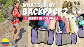 WHAT I PACKED FOR 3 WEEKS BACKPACKING COLOMBIA 🎒 (Osprey Fairview 55L)