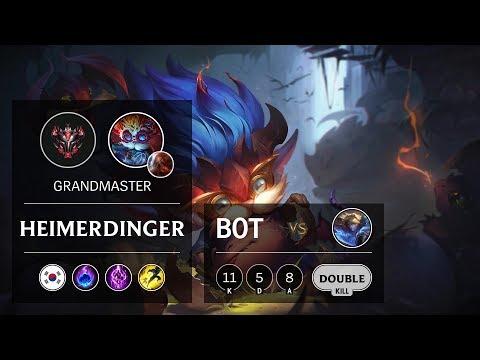 Heimerdinger Bot vs Ezreal - KR Grandmaster Patch 9.16