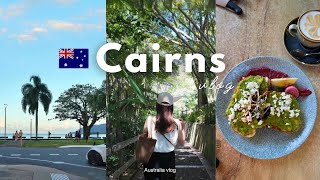 Vlog ｜夫婦で行く2泊3日ケアンズ旅行🇦🇺｜キュランダ鉄道🚂｜パームコーブ🌴｜ナイトマーケット🌃｜人気グルメ｜オーストラリア暮らしのvlog