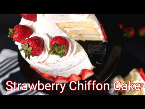 Strawberry Pineapple Chiffon Cake