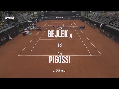 (1) Sara Bejlek (CZE) 19 yrs  vs Laura Pigossi (BRA) - Game, Set, Match