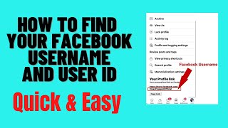 how to find your facebook username and user id 2024