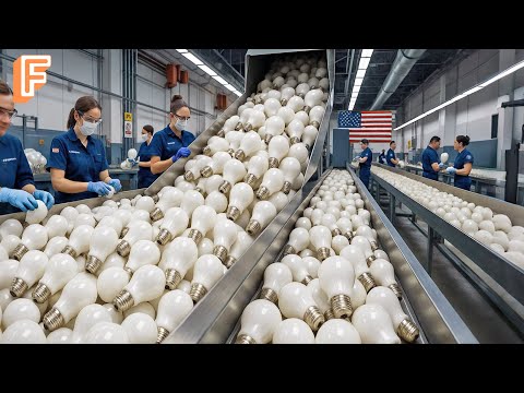 How Billions of Light Bulbs Are Made Inside Massive Production Lines