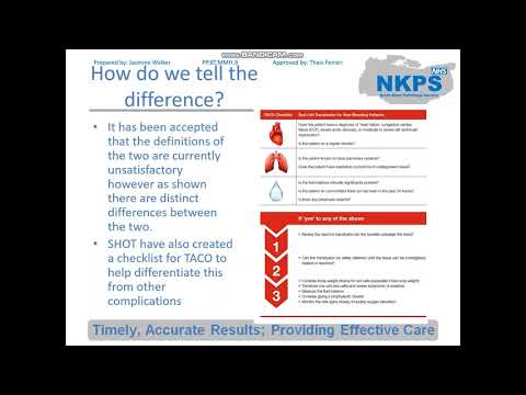 TRALI and TACO- Transfusion Reactions