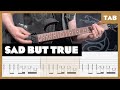 Metallica Sad But True Guitar Tab Lesson Cover Tutorial