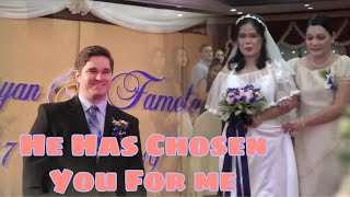 Bride Entrance Song He Has Chosen You for Me (Sarah Pipes) with Lyrics | Sung by our Church mates