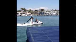 preview picture of video '2018-08-18-Drenching Paul and landing on the Jet ski in Newport Harbor'