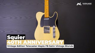 Video thumbnail for Squier 40th Anniversary Vintage Edition Satin Vintage Blonde by Nafiri Music Jakarta
