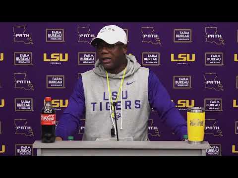 LSU Football Interim Head Coach Frank Wilson Press Conference (Oct. 28, 2025)