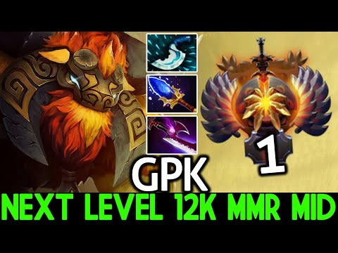 GPK [Earthshaker] Next Level 12k MMR Mid Insane Echo Slam Dota 2
