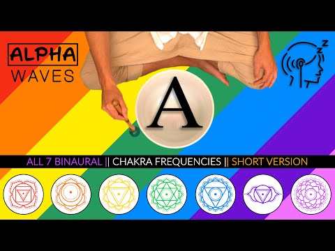 ALPHA Binaural Beats - All 7 Chakra Frequencies | Singing Bowl Meditation Music | Focus & Positivity