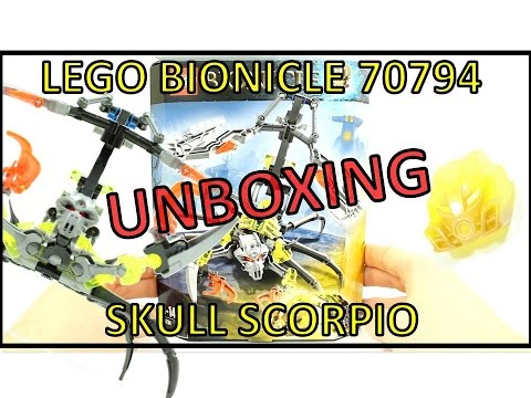 LEGO BIONICLE SKULL SCORPIO 70794 SET UNBOXING & REVIEW Video