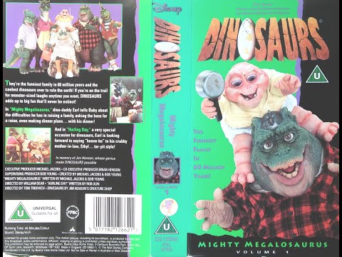 Opening and Closing of 'Dinosaurs - Mighty Megalosaurus' (1992, UK VHS)