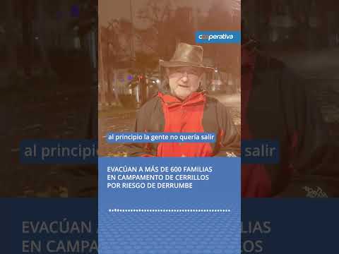 Evacuán a más de 600 familias en Cerrillos por riesgo de derrumbe