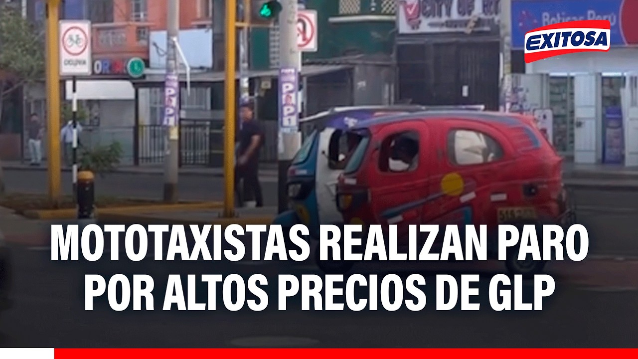 🔴🔵 Mototaxistas realizaron paro ´por elevados precios del GLP