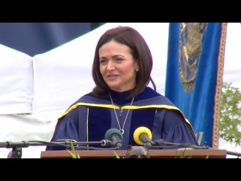 , title : 'Full Sheryl Sandberg emotional commencement speech'