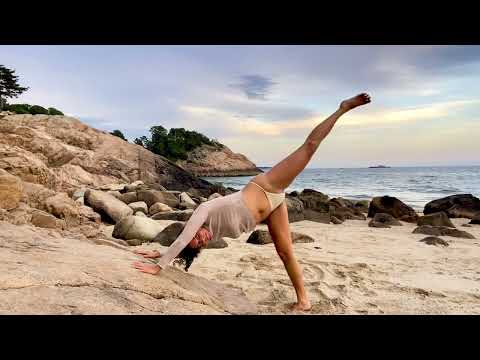 Sunset yoga for anytime anywhere:)
