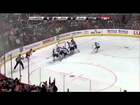 Winnipeg Jets Vs Philadelphia Flyers Insane Scorefest ( All 17 Goals )