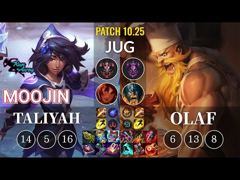 RNW Moojin Taliyah vs Olaf Jungle - KR Patch 10.25