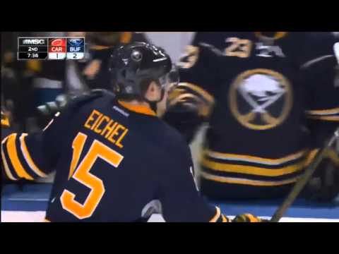 Jack Eichel Snipes a Goal vs Carolina