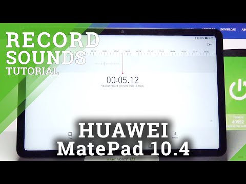 How to Record Sounds in HUAWEI MatePad 10.4 – Find Voice Recorder
