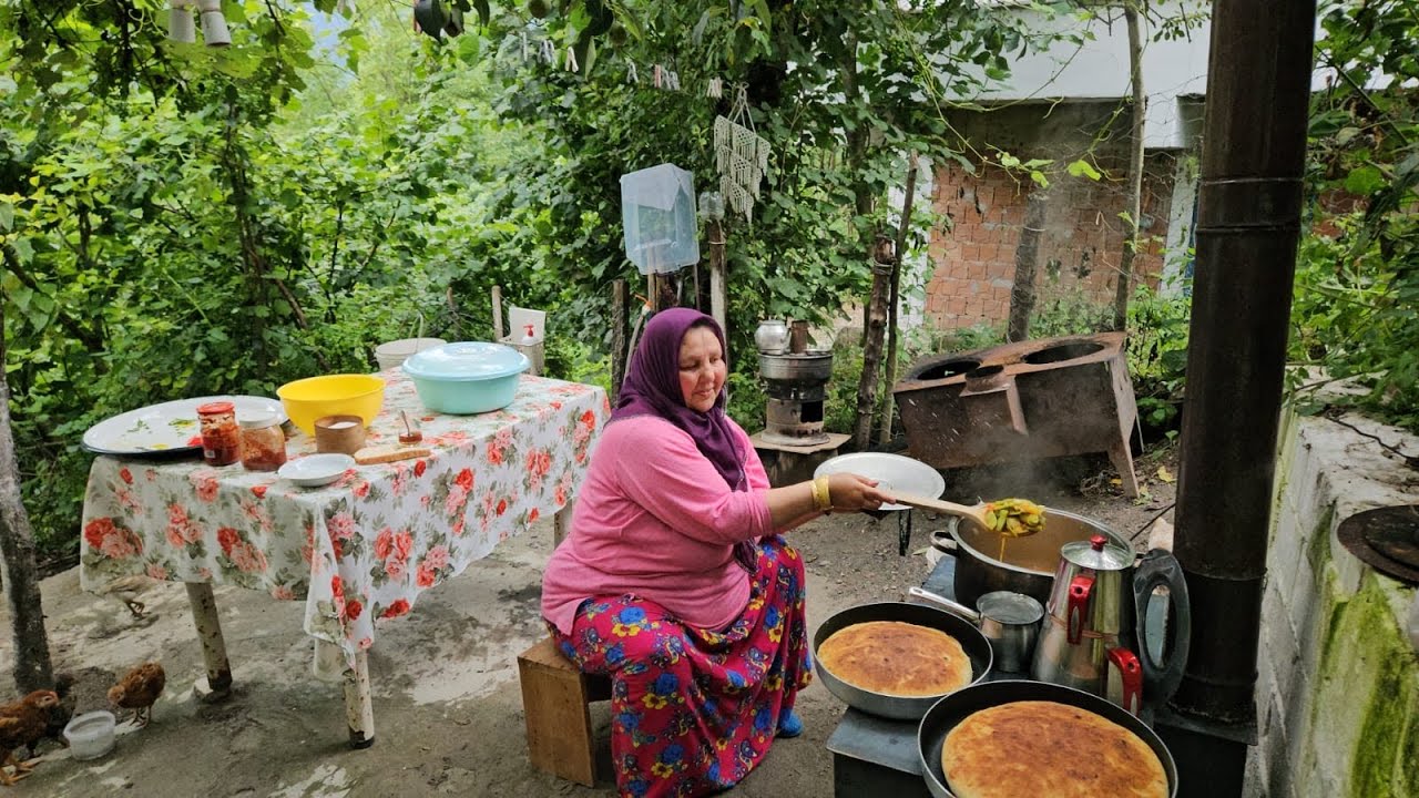 ‼️KUZİNEDE KÖY EKMEĞİ 🔥🔥PAZARIMDAN TAZE FASULYE ‼️KÖY HAYATI🥰