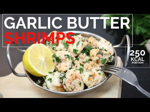 Shrimps recipe - Garlic butter shrimp - Fast seafood dish - الروبيان بالزبدة والثوم