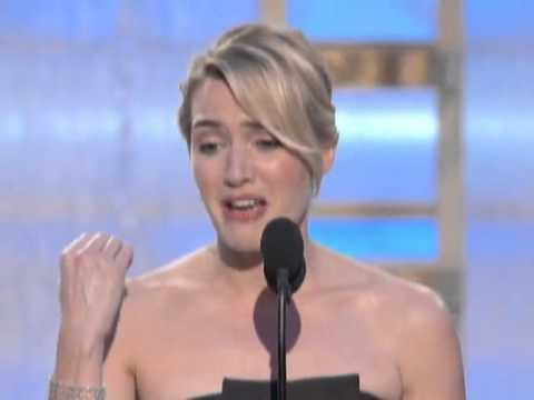 Kate Winslet thanks Leonardo DiCaprio and tells him she loves him! (Golden Globe Awards 2009)