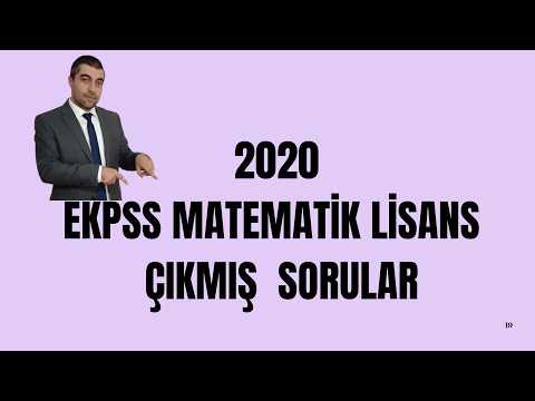 2020 EKPSS LİSANS MATEMATİK ÇIKMIŞ SORULAR (DETAYLI ANLATIM)#kpss #dgs #ales #yks #ekpss
