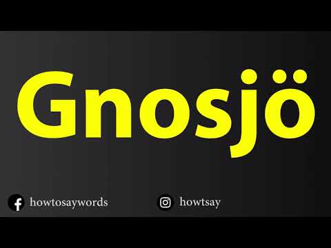 How To Pronounce Gnosjo