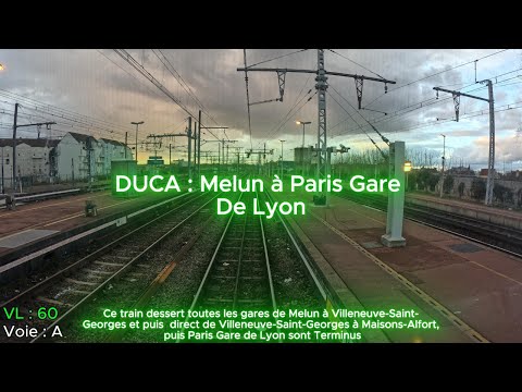 Cab Ride | RER D DUCA | Melun à Paris Gare de Lyon