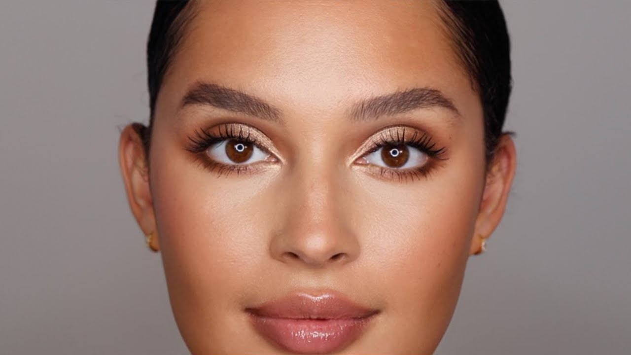 easy makeup for brown eyes