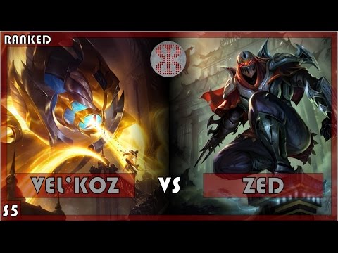 Ranked Mid Vel'Koz vs Zed - League of Legends Season 5