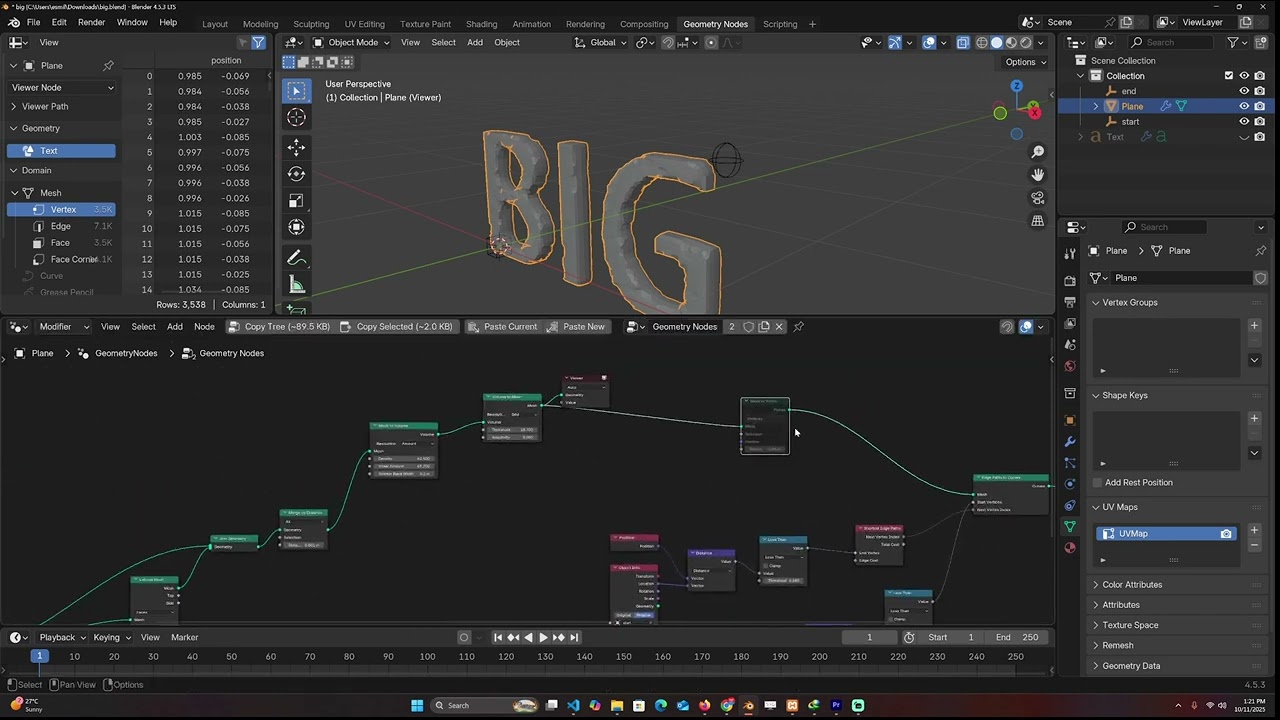 Edge path to curves node Blender geometry ndoes