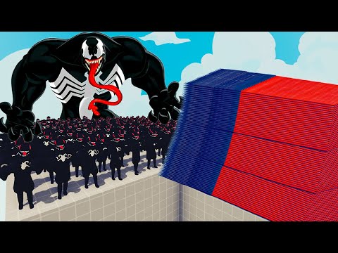200x VENOM + 1x GIANT vs EVERY GOD - Totally Accurate Battle Simulator TABS