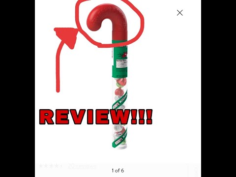 Hershey’s Kisses Holiday Milk Chocolate Candy Filled Cane, 2.88 Oz. REVIEW (TOP PIECE ONLY)