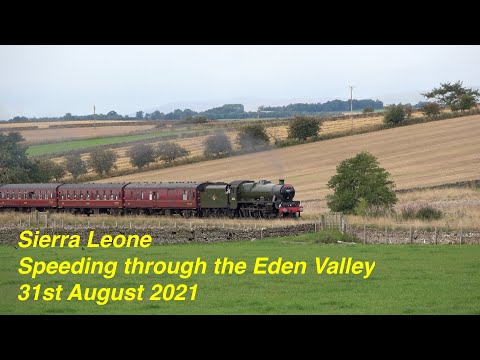 Sierra Leone speeding through Cumbria's Eden Valley to and from Carlisle. 31 August 2021