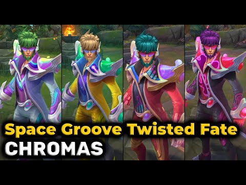 Space Groove Twisted Fate Chromas - League of Legends