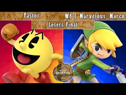 Wild Smash Wed 39 - Pastor (Pac-Man) vs. W8 | Marvelous_Marco (Toon Link) Losers Final