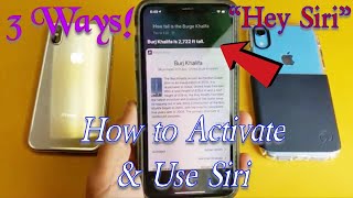 iPhone X/XS/XR: How to Activate & Use Hey Siri (3 Ways)