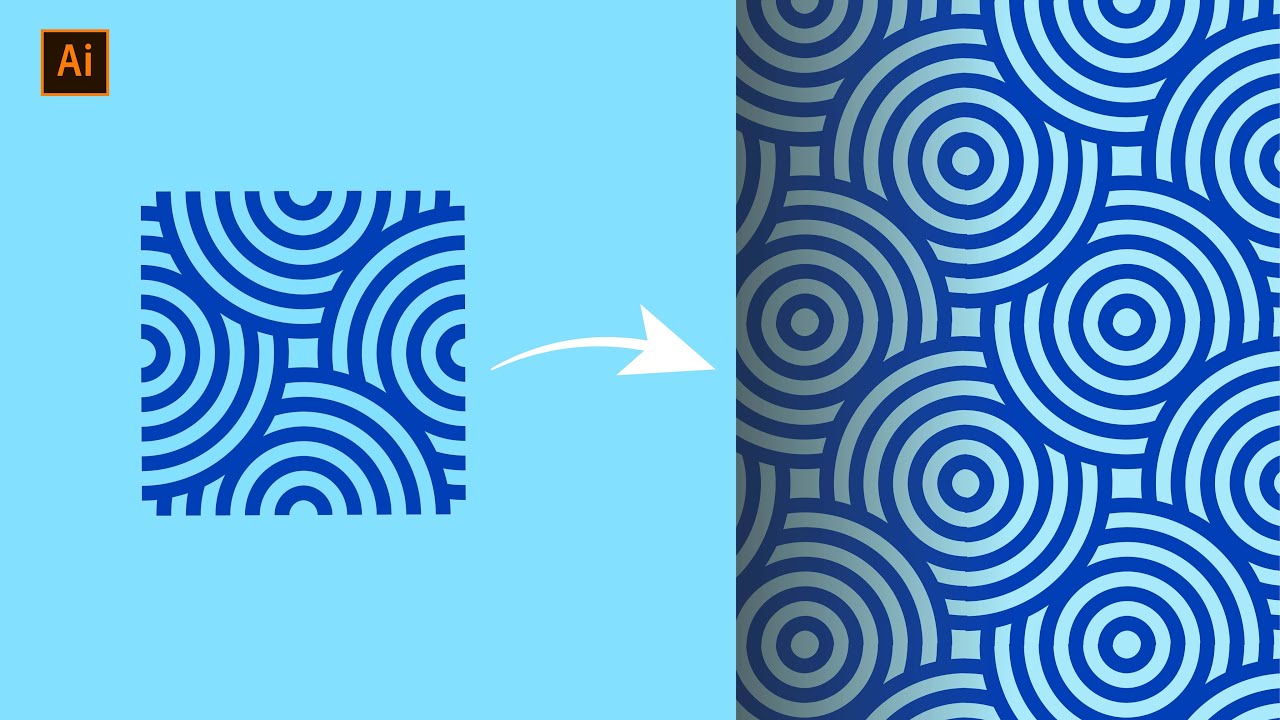 How to Create Seamless background pattern | Adobe Illustrator Tutorial | Tom Design Studio #speedart