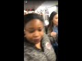 Crazy guy on train beating a mannequin in New York