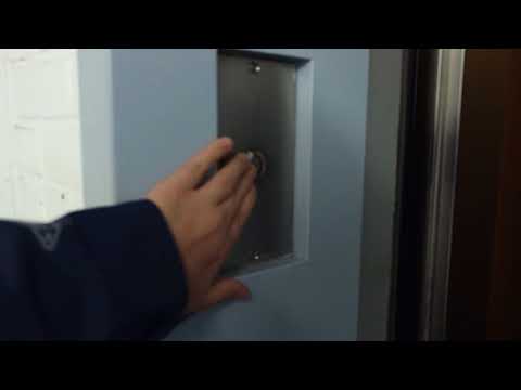 TINY, ORIGINAL 1954 Turnbull Traction Parking Elevator at Le 550 Sherbrooke Ouest, Montreal, QC