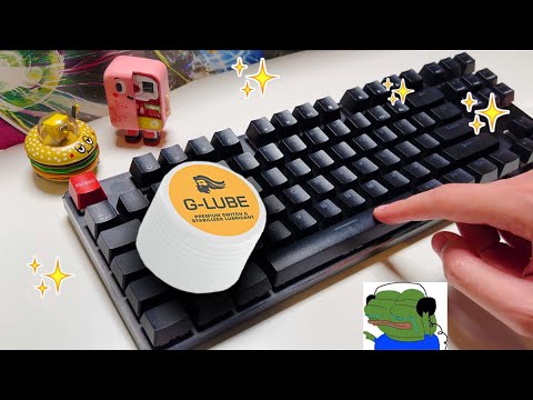 ADDING THOCC BY USING G-LUBE  AND SOME CHEAP TOOLS (Glorious GMMK-TKL)