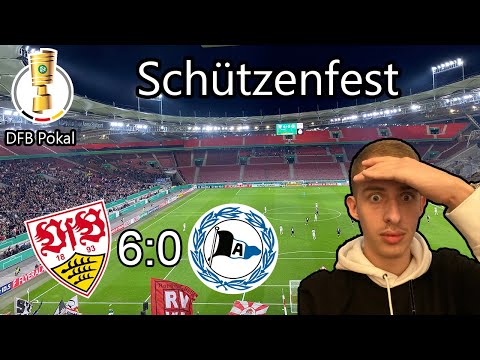 Schützenfest beim DFB Pokal Spiel | VfB gegen Bielefeld 😨🫣