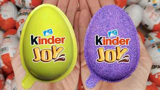Satisfying Video | Unpacking Yummy Kinder Joy & Kinder Surprise Chocolate Eggs ASMR Candy Opening