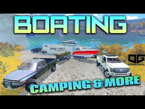 Farming Simulator 2015 - Going Boating and Camping!!
