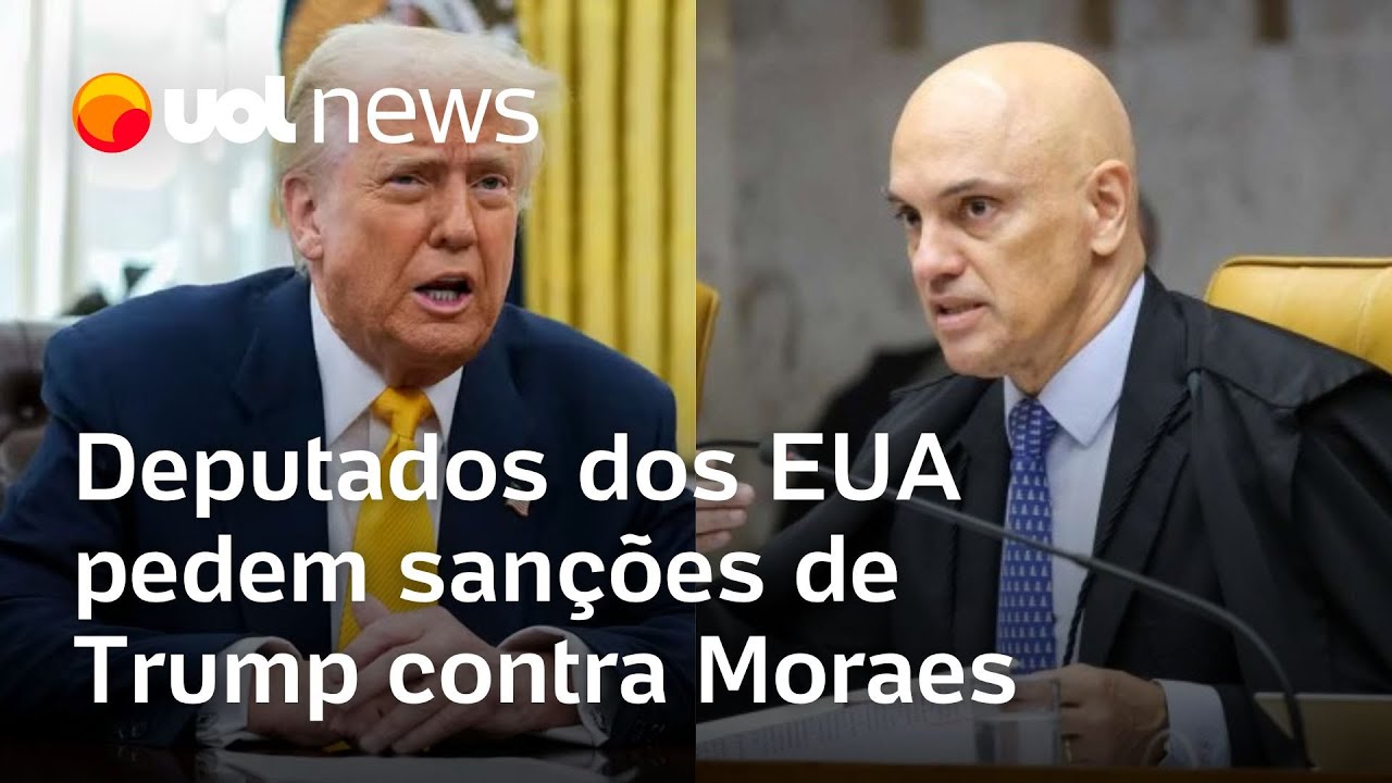Moraes alvo nos EUA: Deputados americanos pedem que Trump adote sanções contra ministro do STF